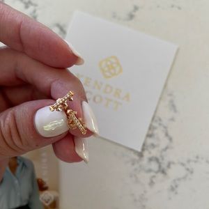 Kendra Scott Dorothy 14kt Rose Gold and Diamond Stud earrings